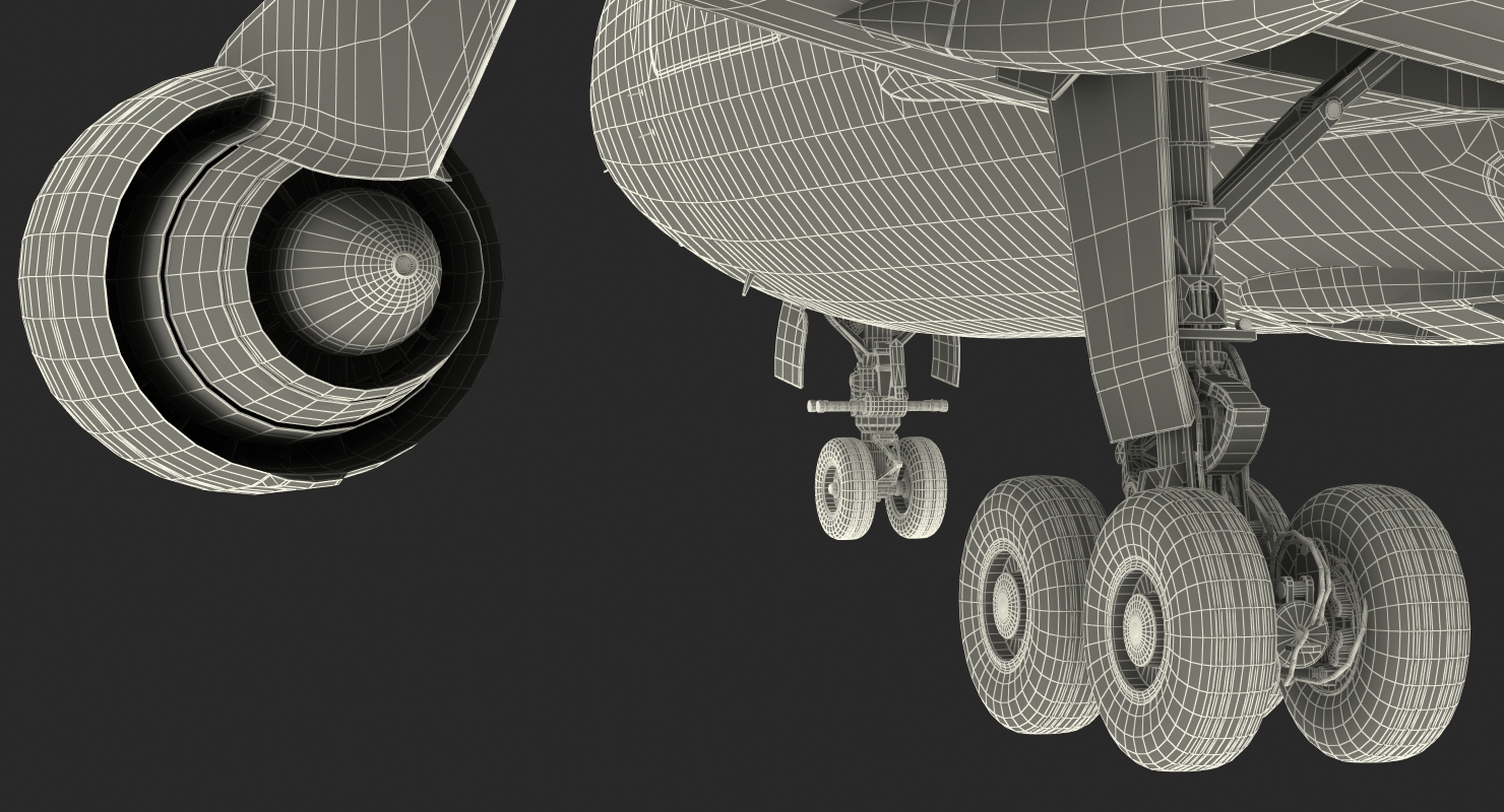 Airbus A310 300F Cargo Aircraft Turkish Cargo Rigged 3D