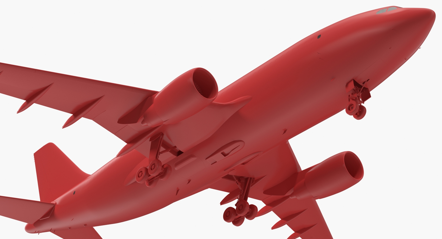 Airbus A310 300F Cargo Aircraft Turkish Cargo Rigged 3D