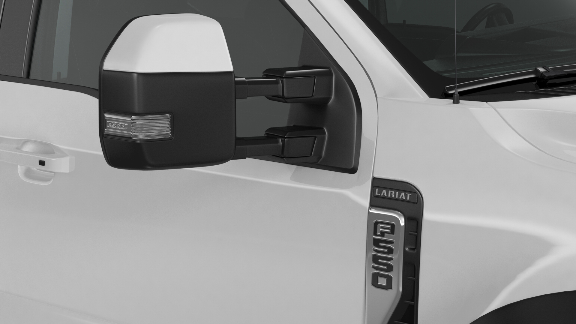 Ford Super Duty F-550 2023 Bare Chassis White Rigged 3D