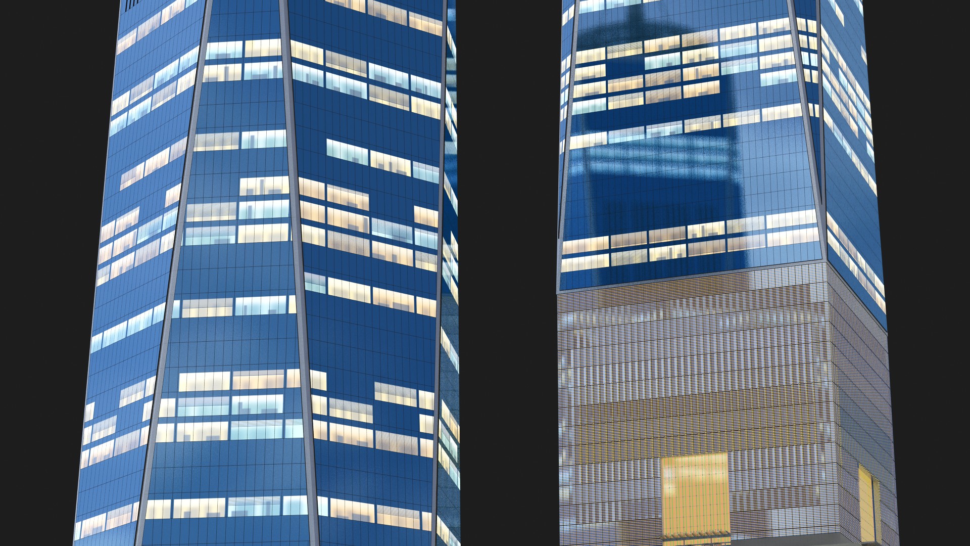 Freedom Tower Night Glow 3D model