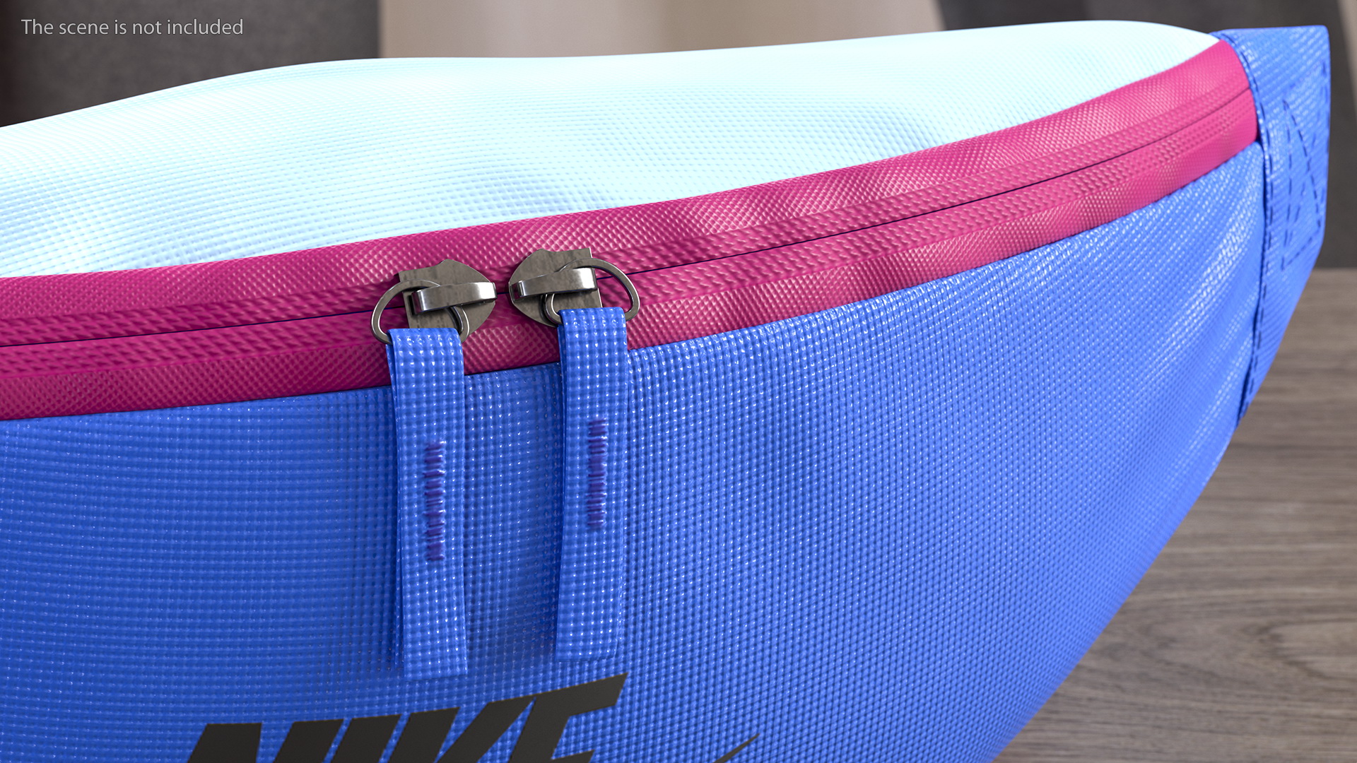 3D Nike Sportswear Heritage Hip Pack Blue model