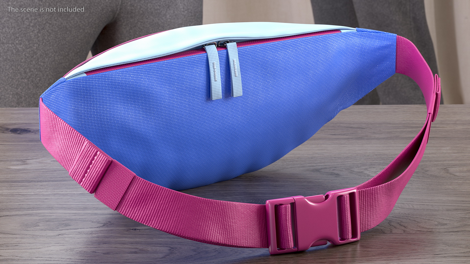 3D Nike Sportswear Heritage Hip Pack Blue model
