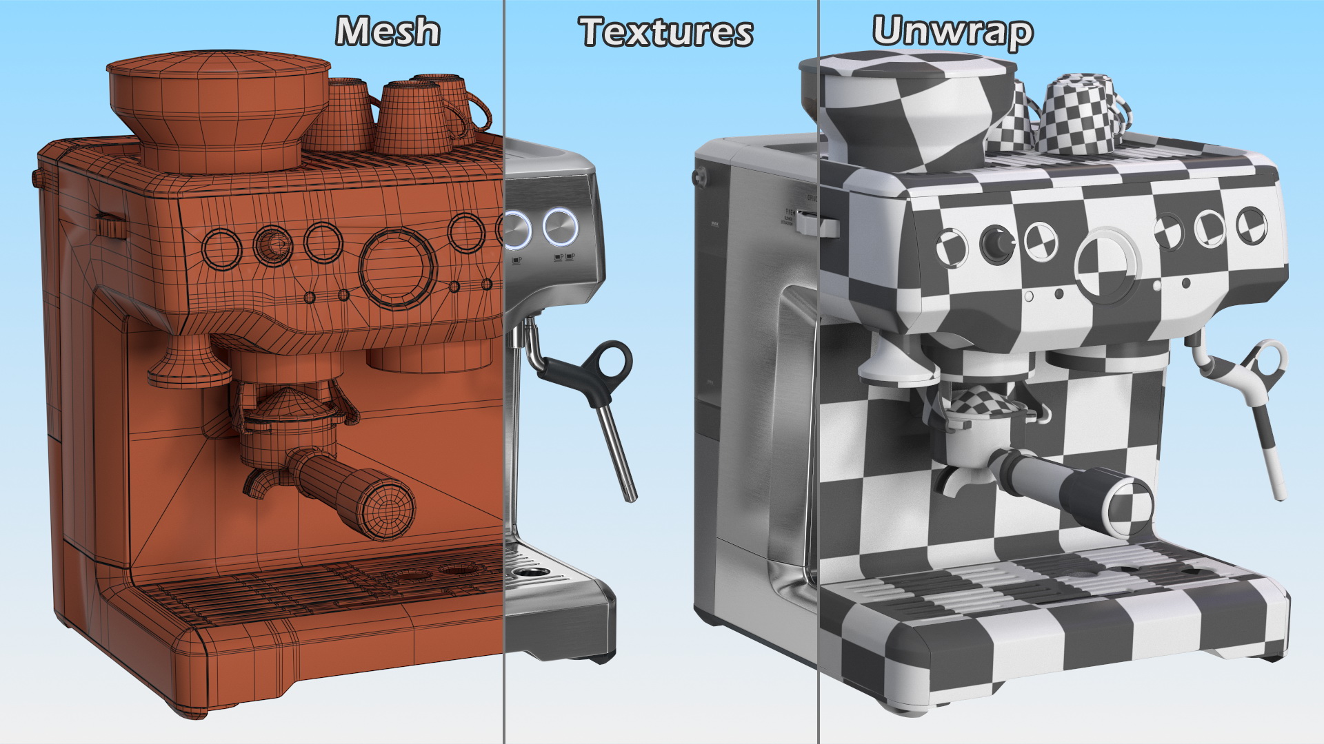 3D Breville Barista Express Espresso Machine