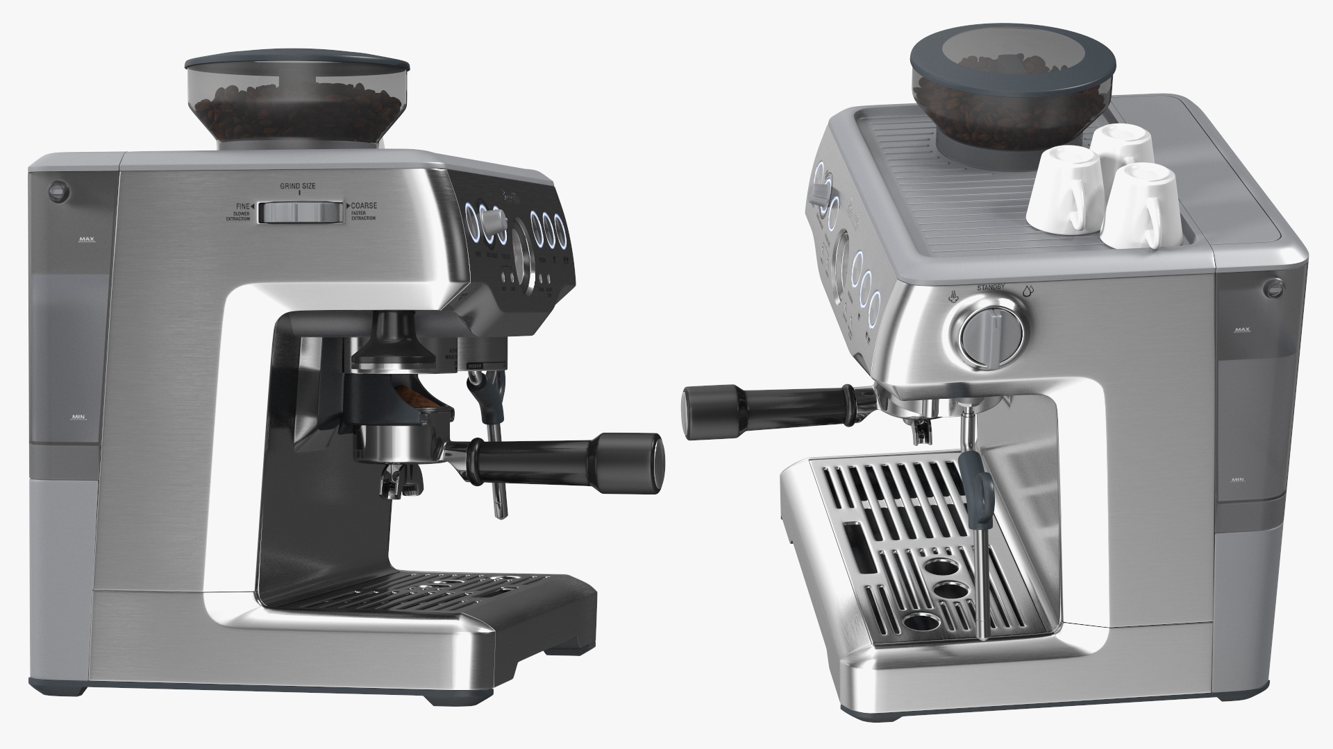3D Breville Barista Express Espresso Machine
