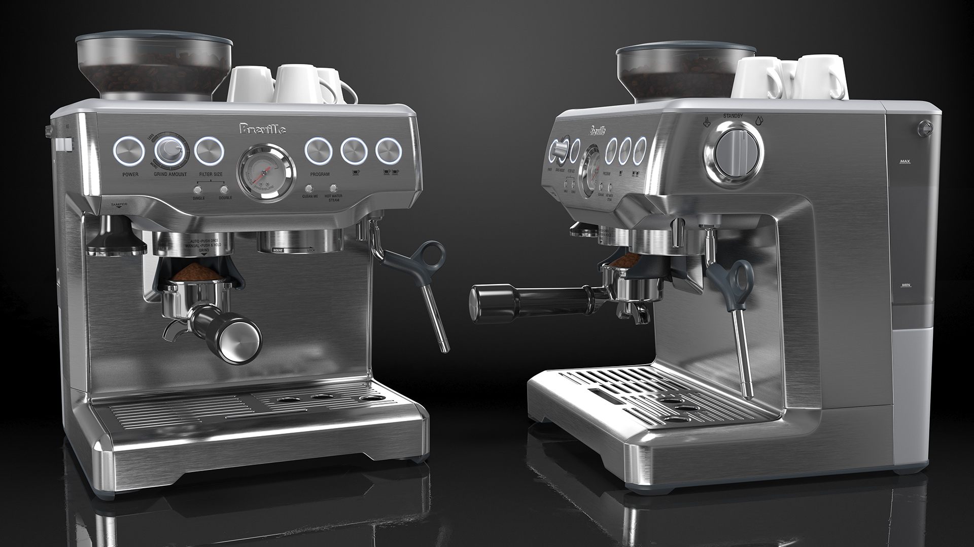 3D Breville Barista Express Espresso Machine