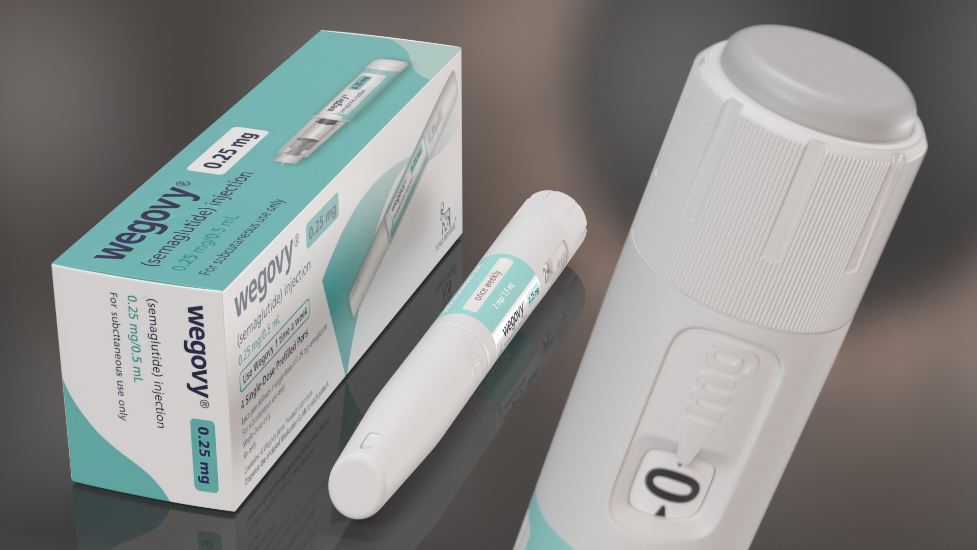 Wegovy Semaglutide Injection Pen with Retail Box White - view 3