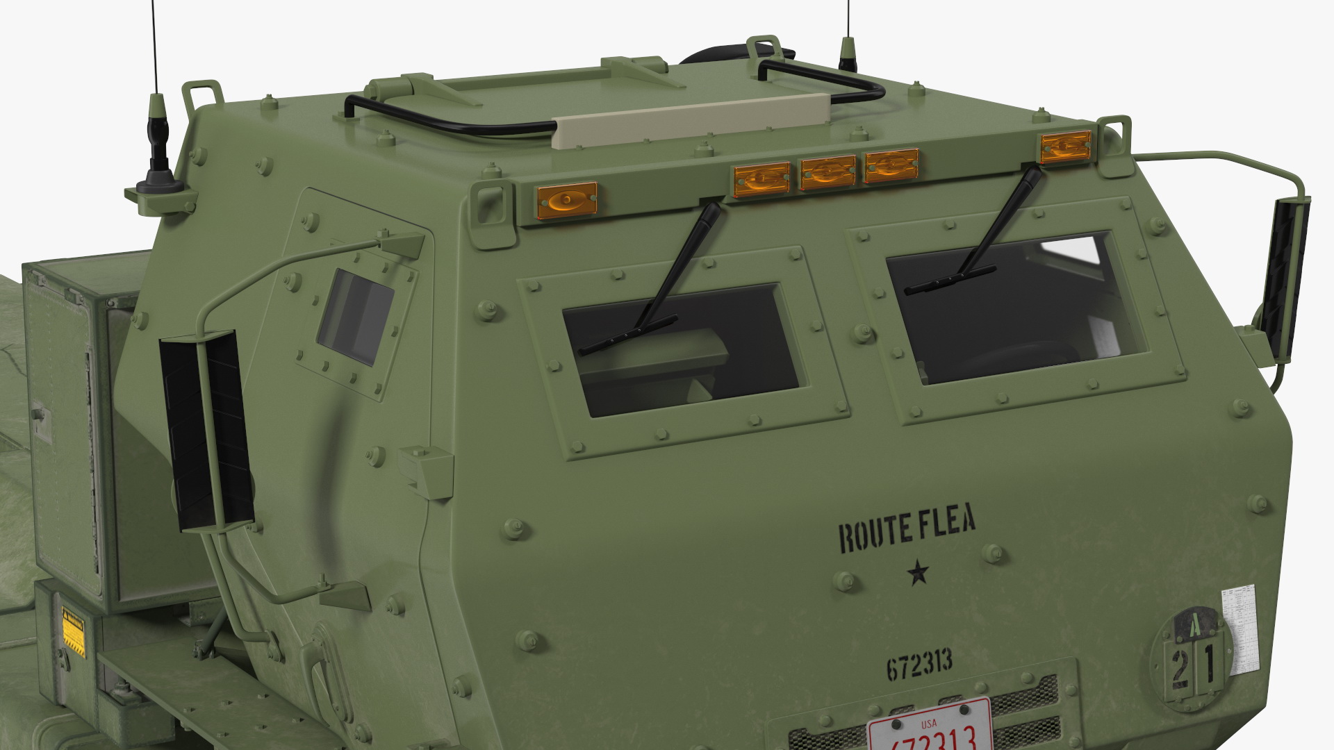 3D FMTV 5 Ton 6x6 Tactical Truck Chassis Green model