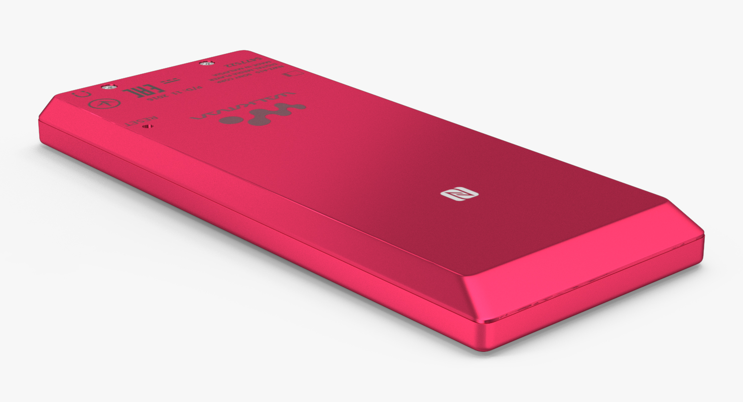 Sony NWZ A15 Digital Music And Video Player Red 3D