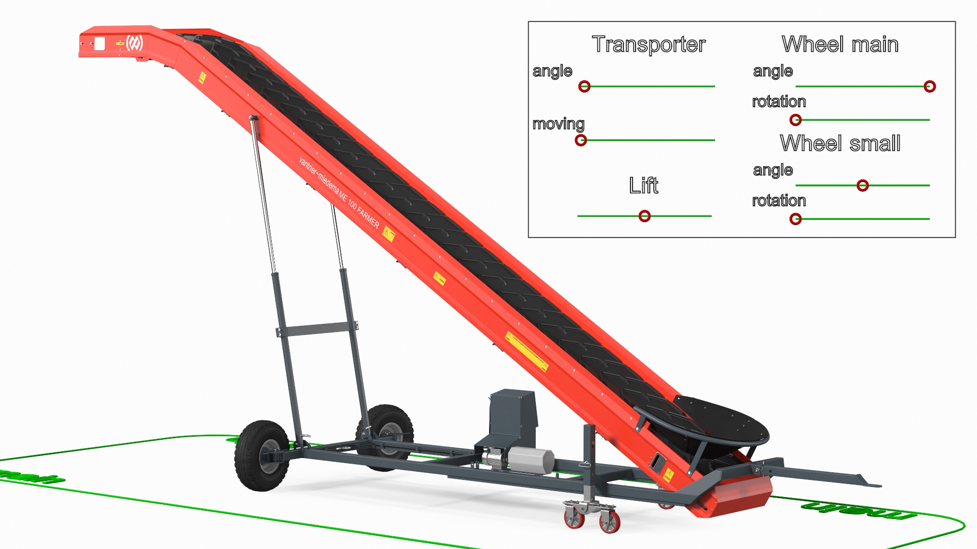 Van Trier Miedema Elevator ME 100 Farmer Rigged 3D