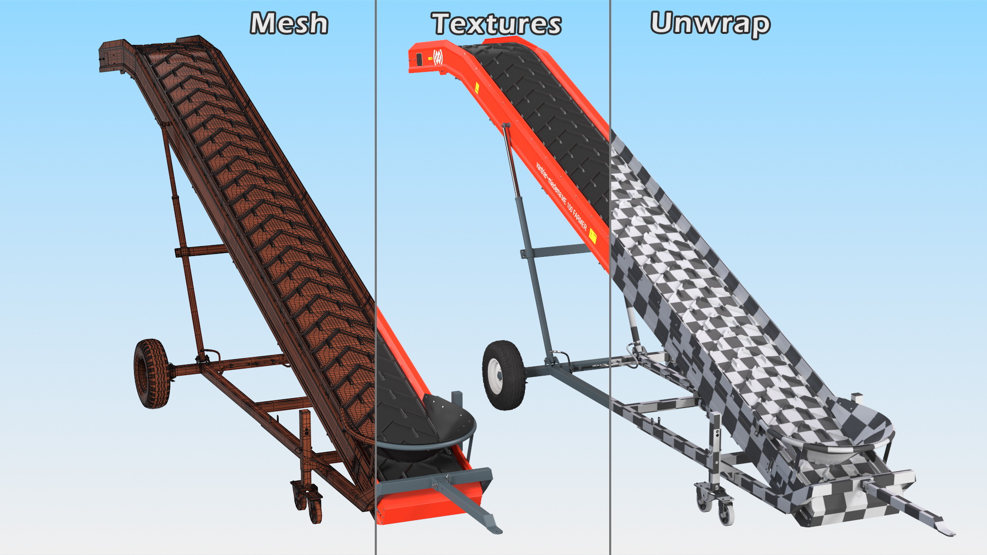 Van Trier Miedema Elevator ME 100 Farmer Rigged 3D