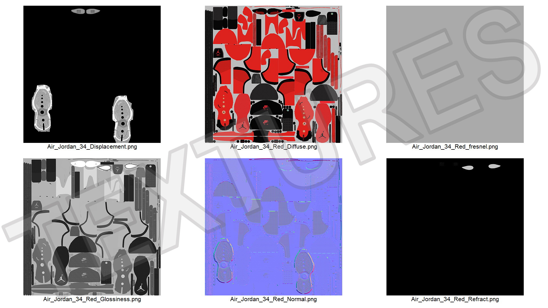 3D model Air Jordan 34 Infrared 23
