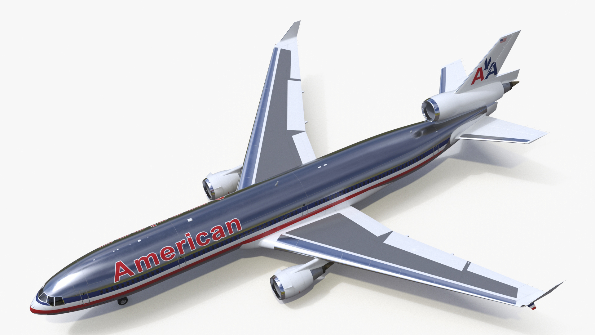 American Airlines MD-11 Luxury Liner Aircraft Rigged 3D