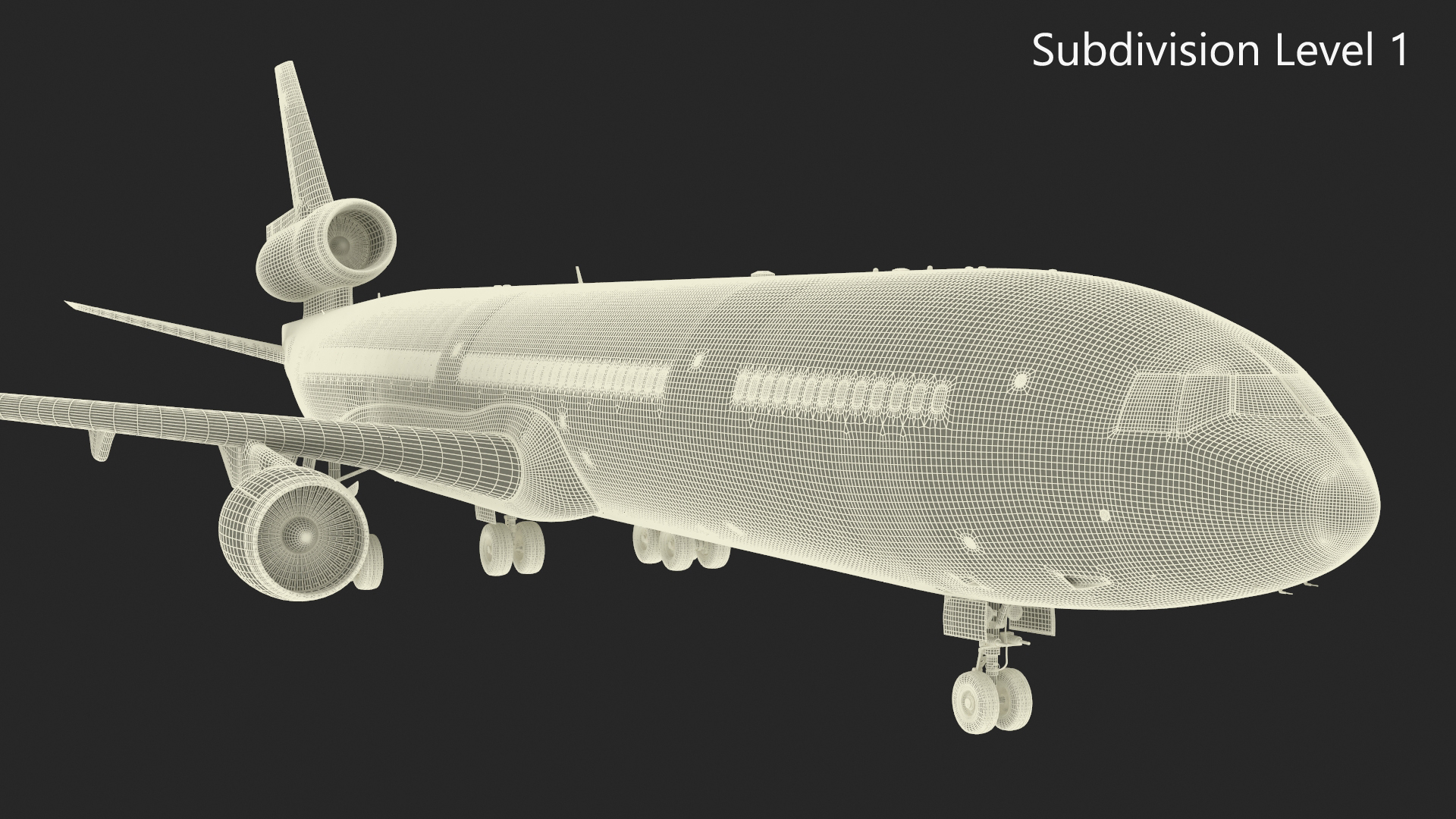 American Airlines MD-11 Luxury Liner Aircraft Rigged 3D
