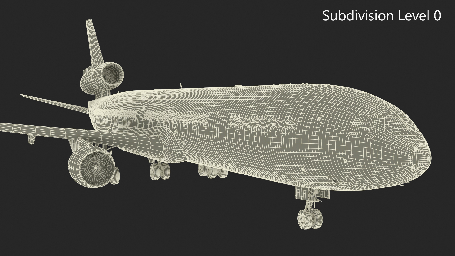 American Airlines MD-11 Luxury Liner Aircraft Rigged 3D