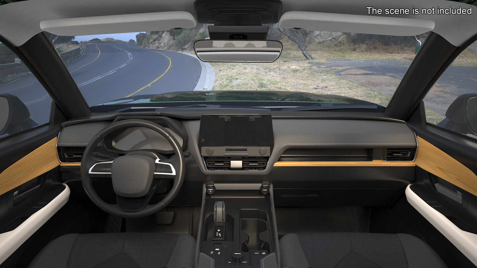 Generic SUV Car Green Colored 3D model