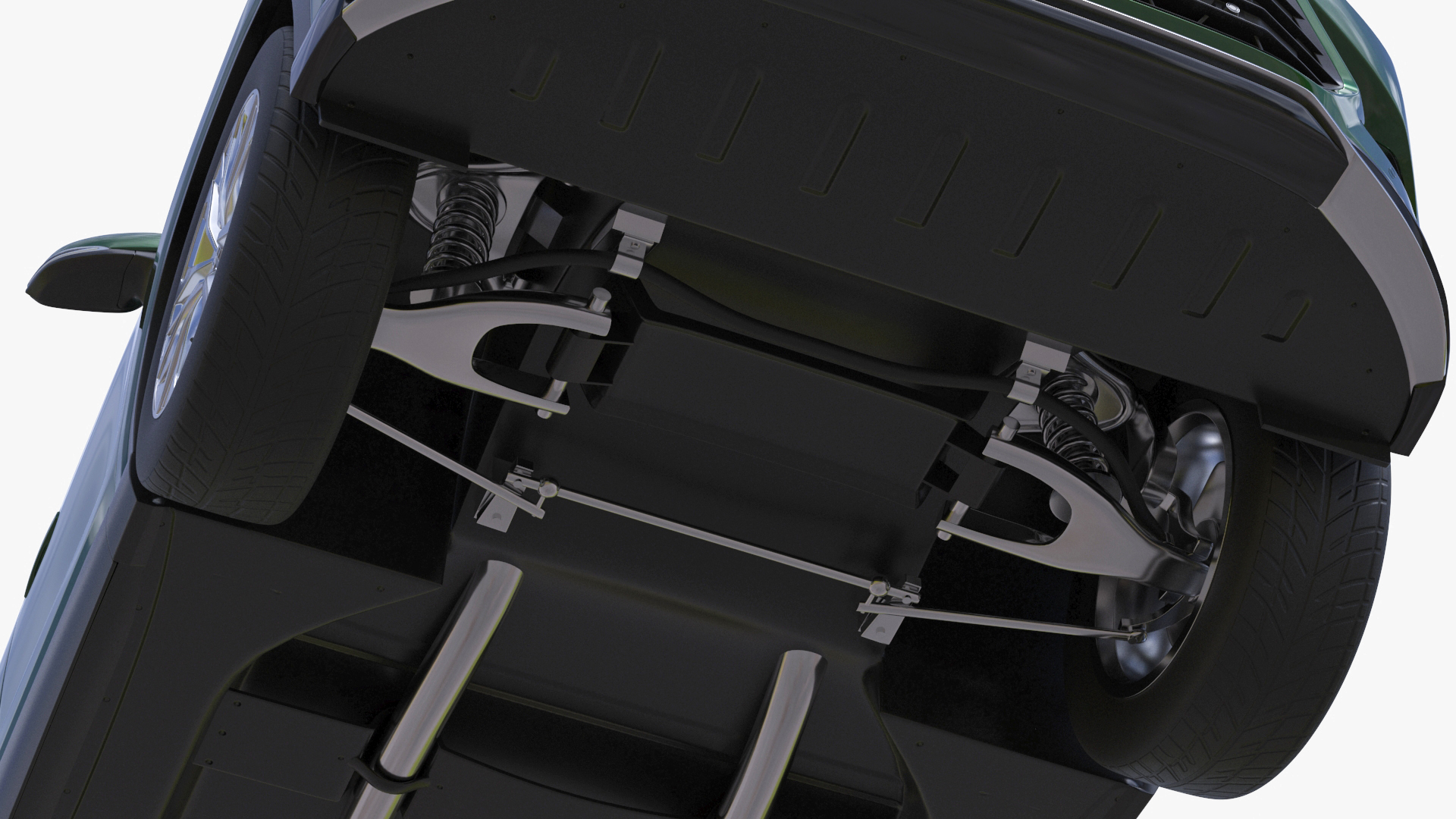 Generic SUV Car Green Colored 3D model