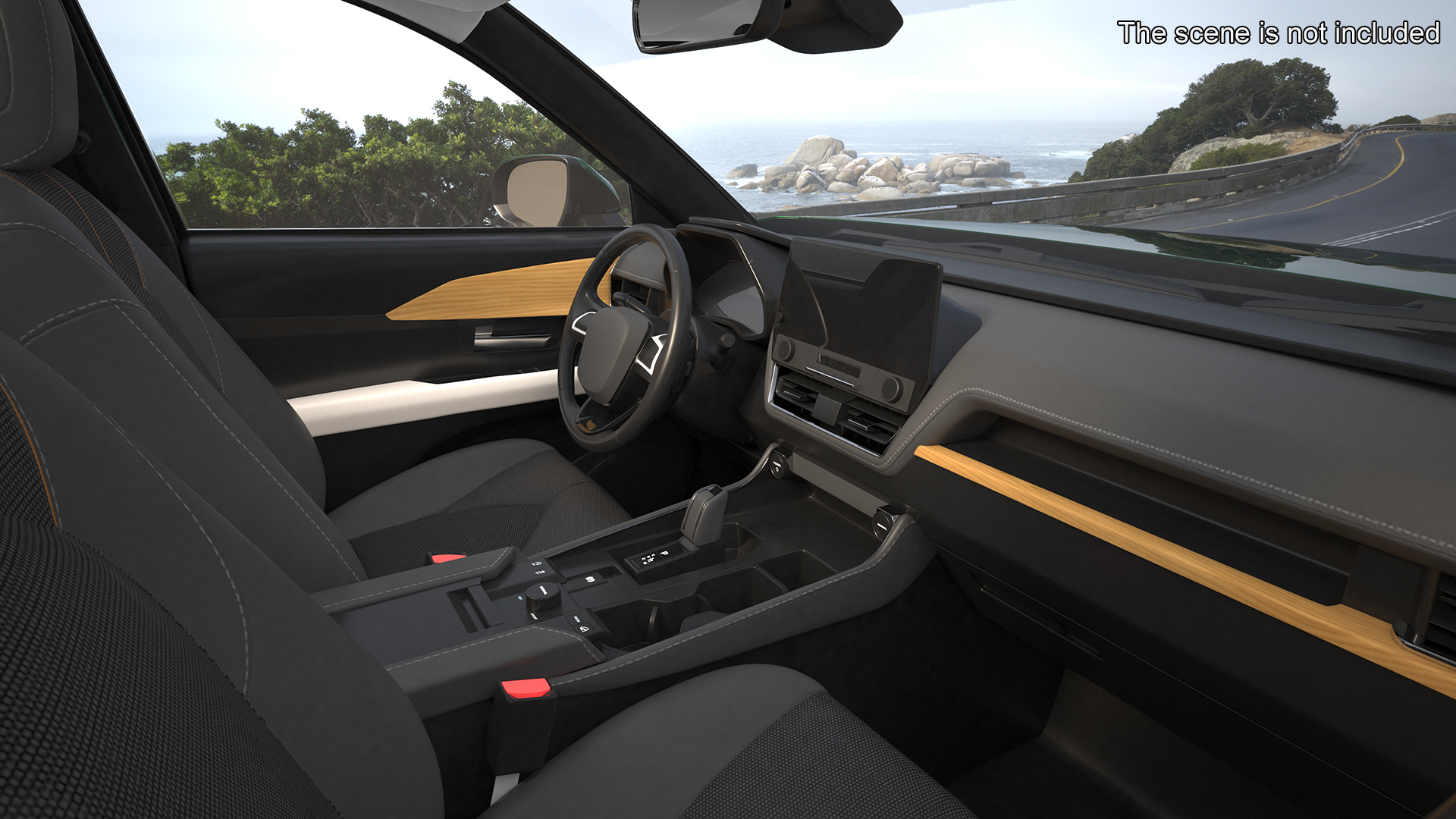 Generic SUV Car Green Colored 3D model