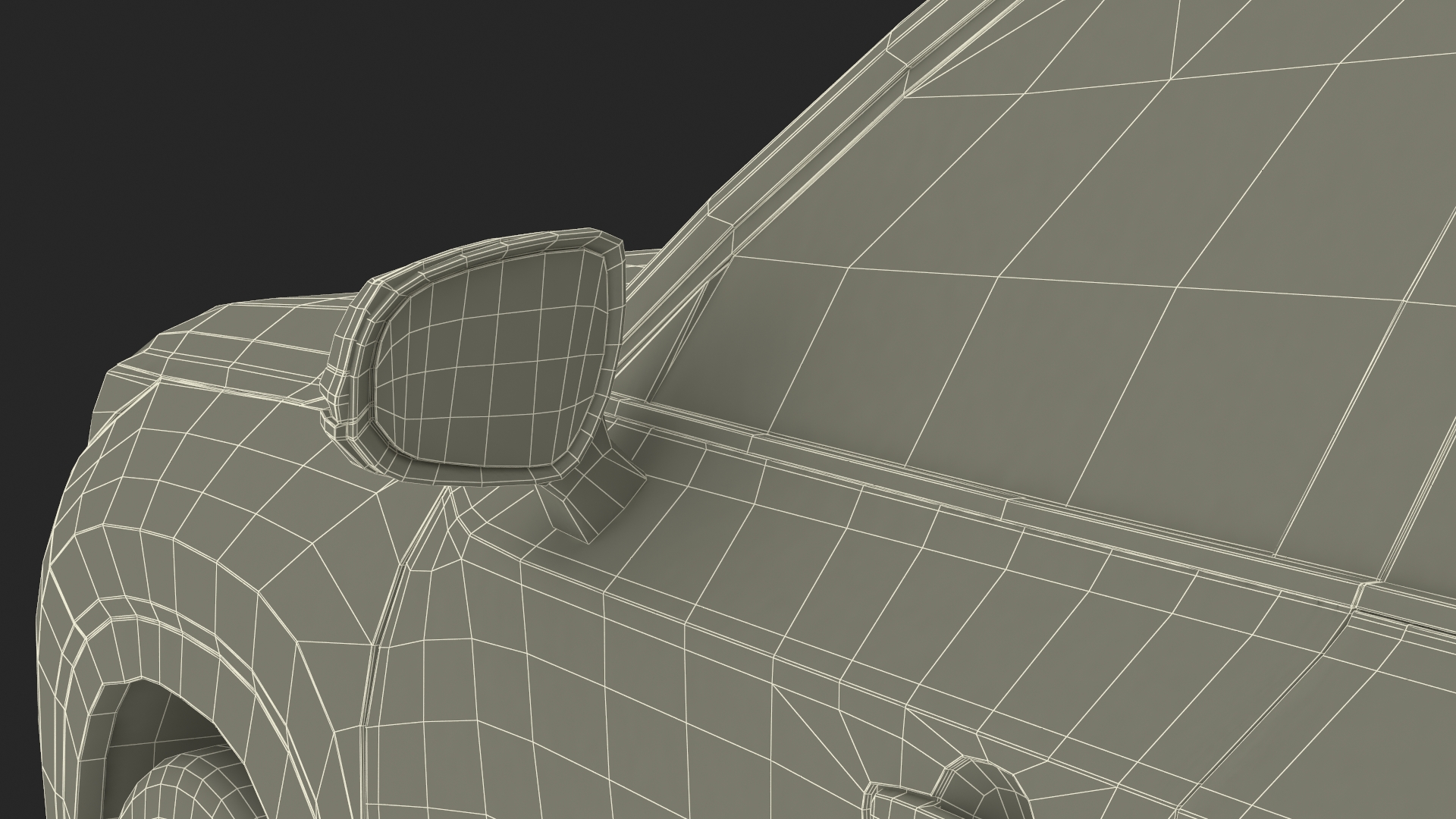 Generic SUV Car Green Colored 3D model