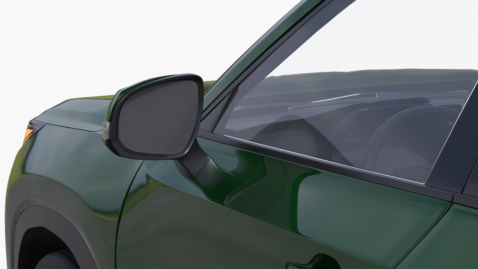 Generic SUV Car Green Colored 3D model
