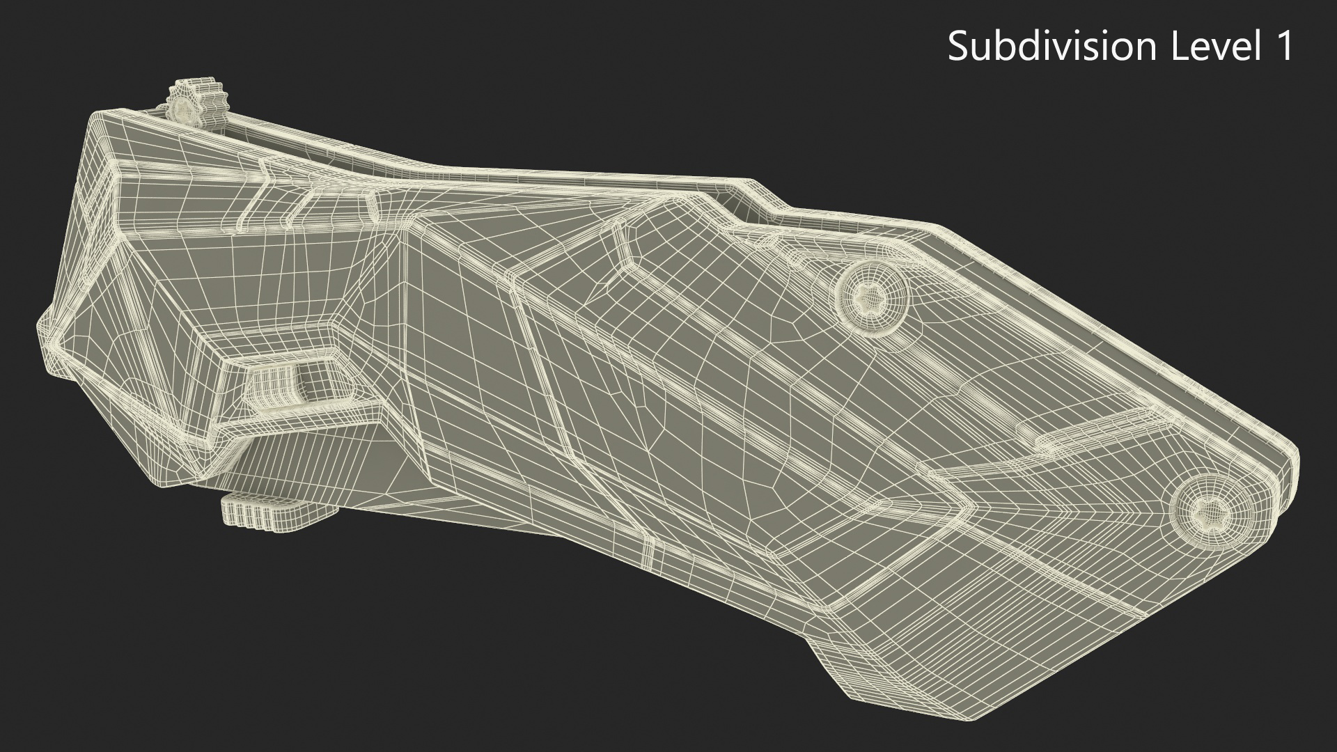 Futuristic Knife Schrade Folded Black 3D