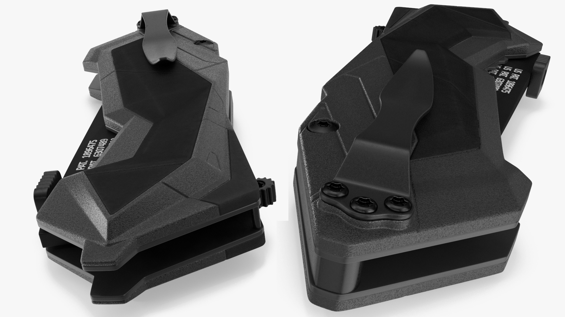 Futuristic Knife Schrade Folded Black 3D