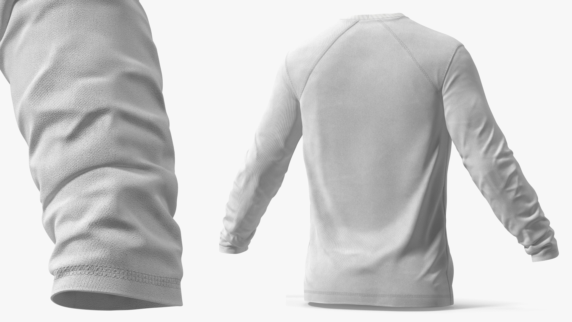 Long Sleeve Pocket Shirt Light Gray - view 5