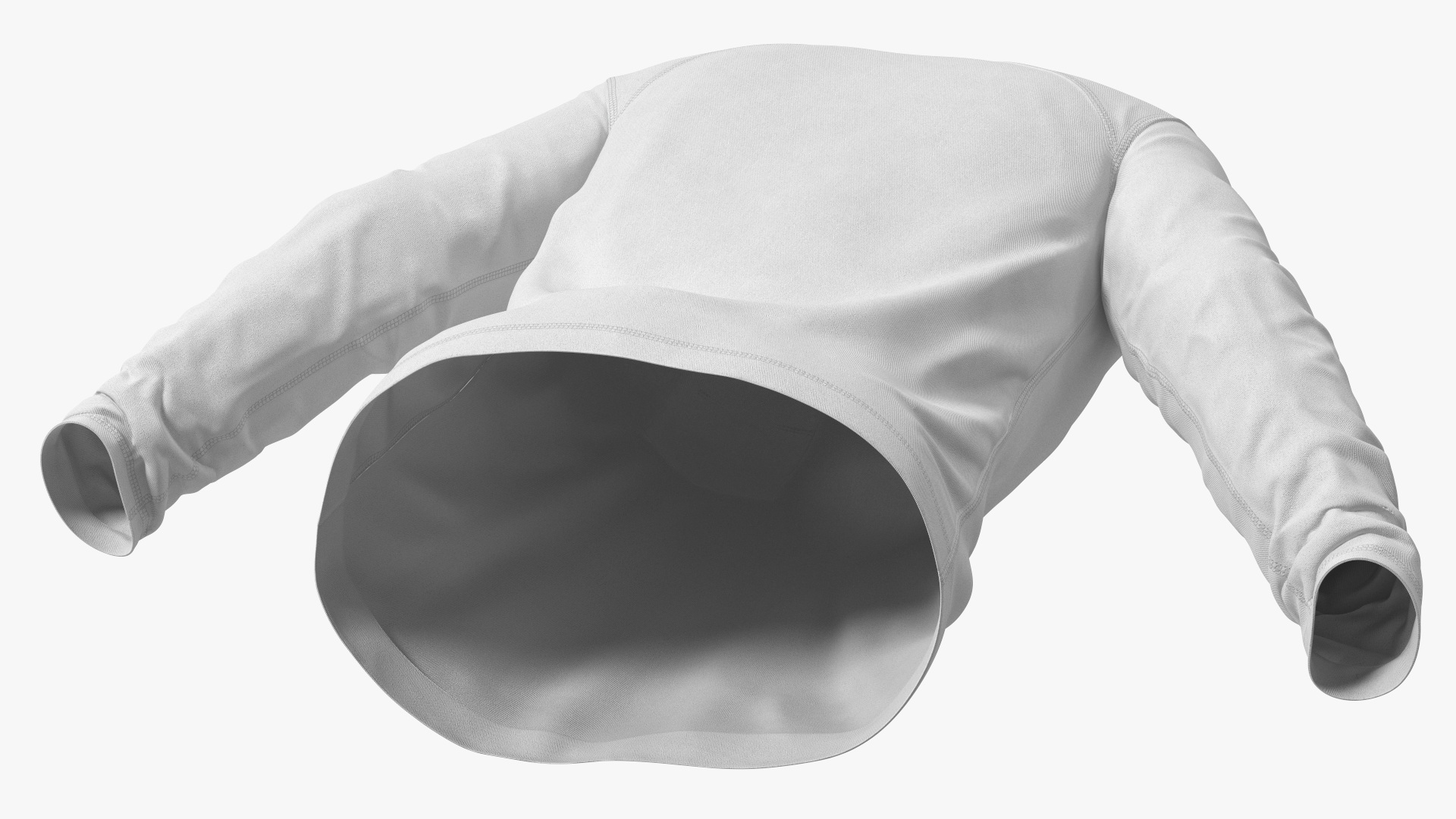 Long Sleeve Pocket Shirt Light Gray - view 7