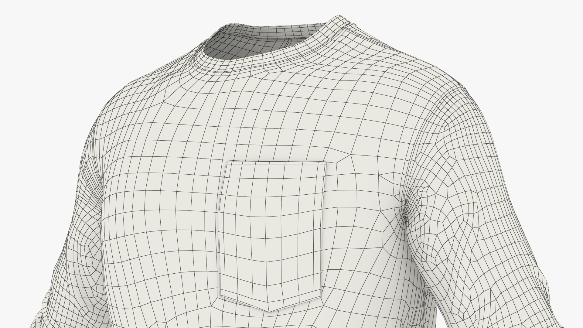 Long Sleeve Pocket Shirt Light Gray - view 8