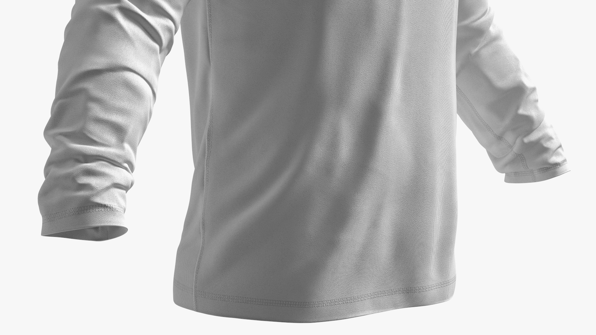 Long Sleeve Pocket Shirt Light Gray - view 6
