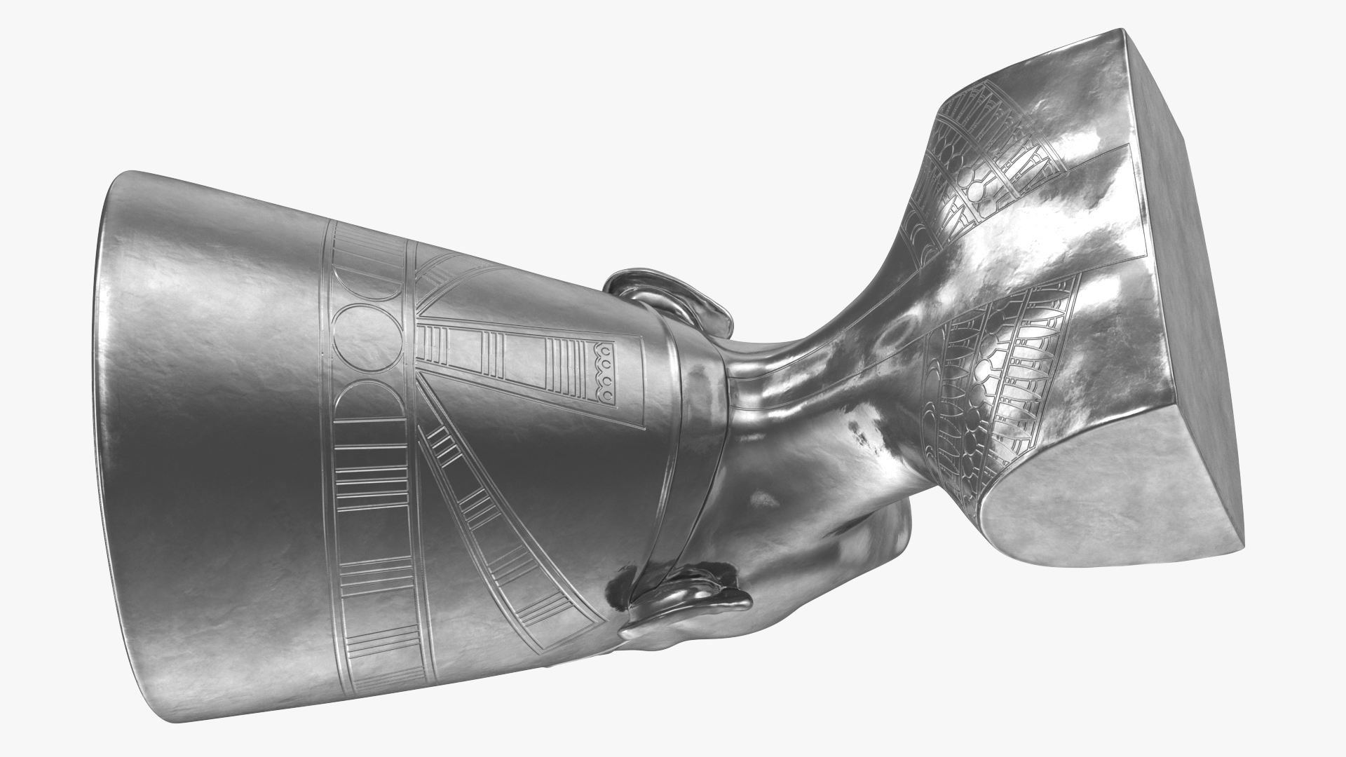 3D model Silver Bust of Queen Nefertiti