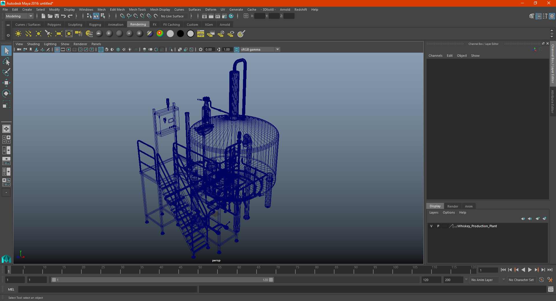 Whiskey Production Plant 3D model