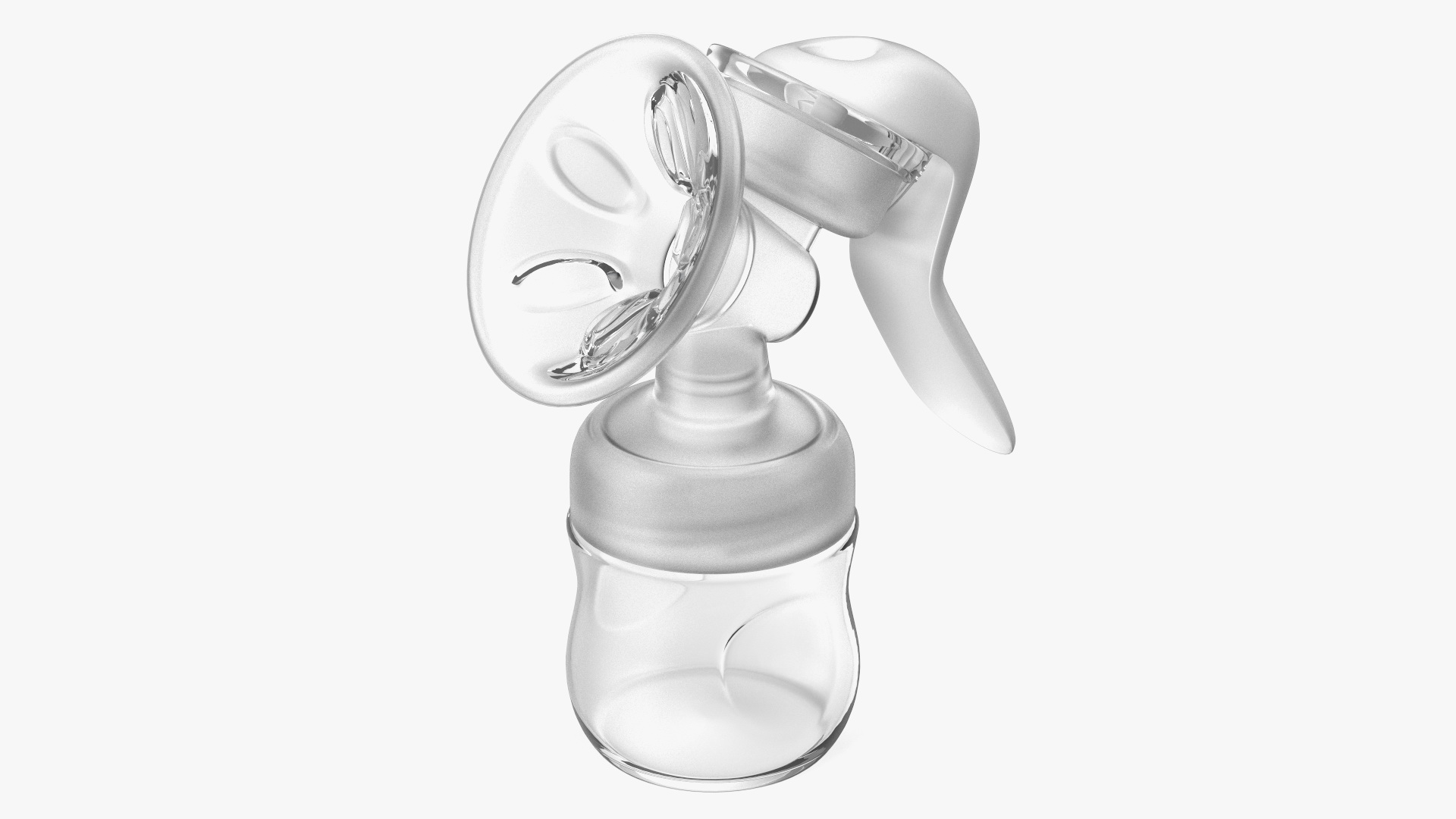 3D Manual Breast Pump model
