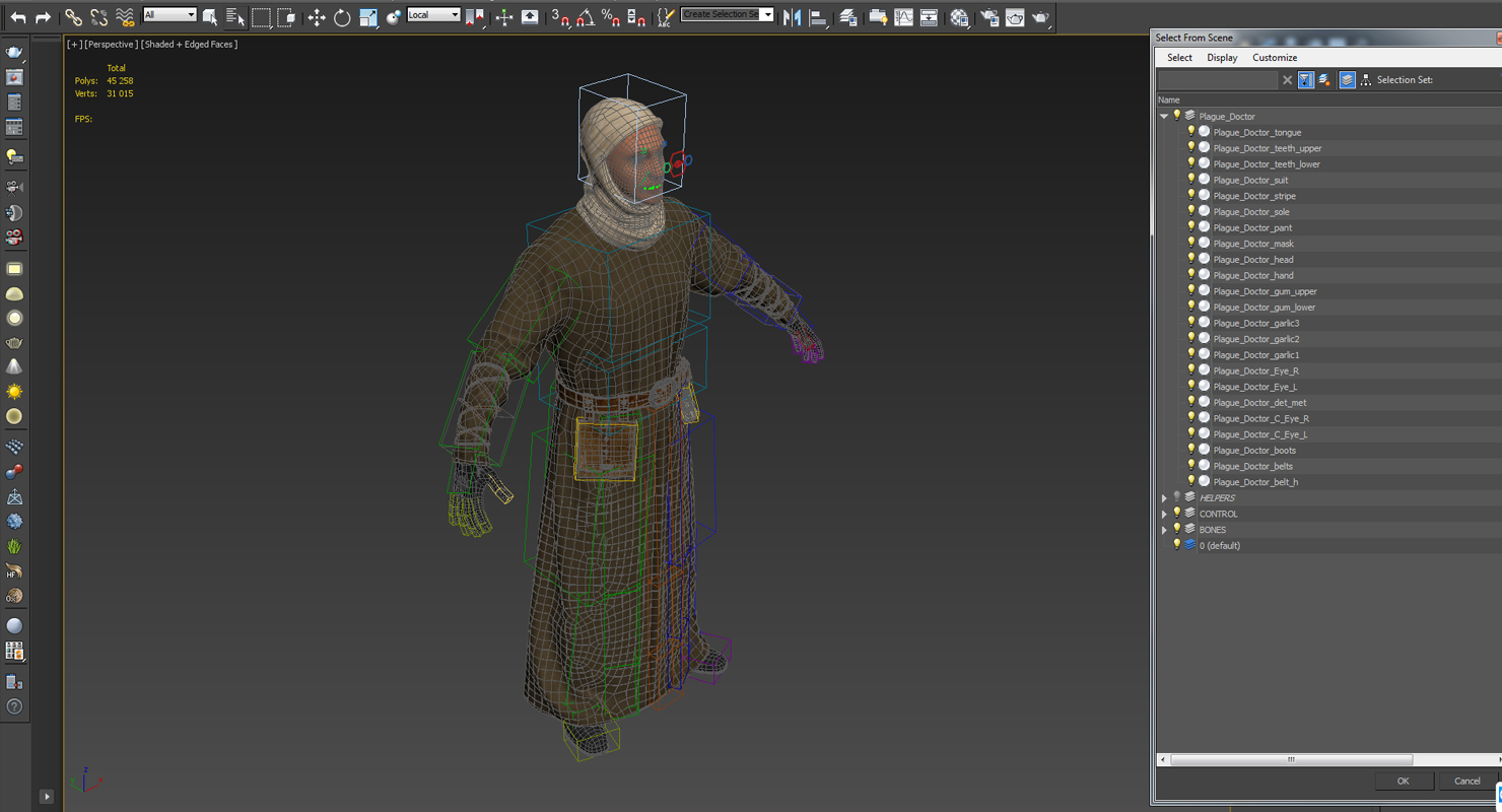 Medieval Man Rigged 3D model