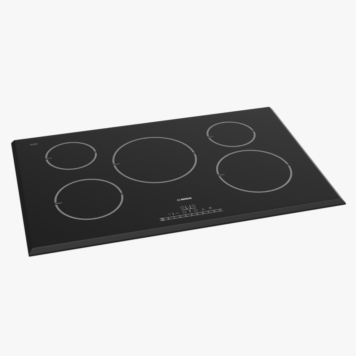 5 Zone Induction Hob Bosch 3D Model, view 3