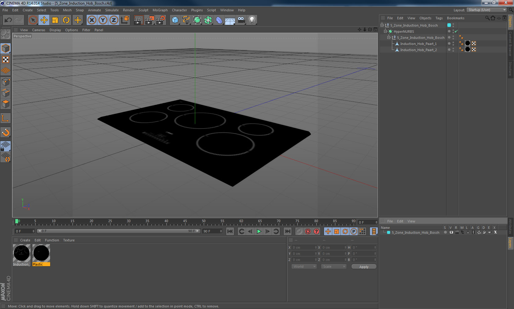 3D 5 Zone Induction Hob Bosch