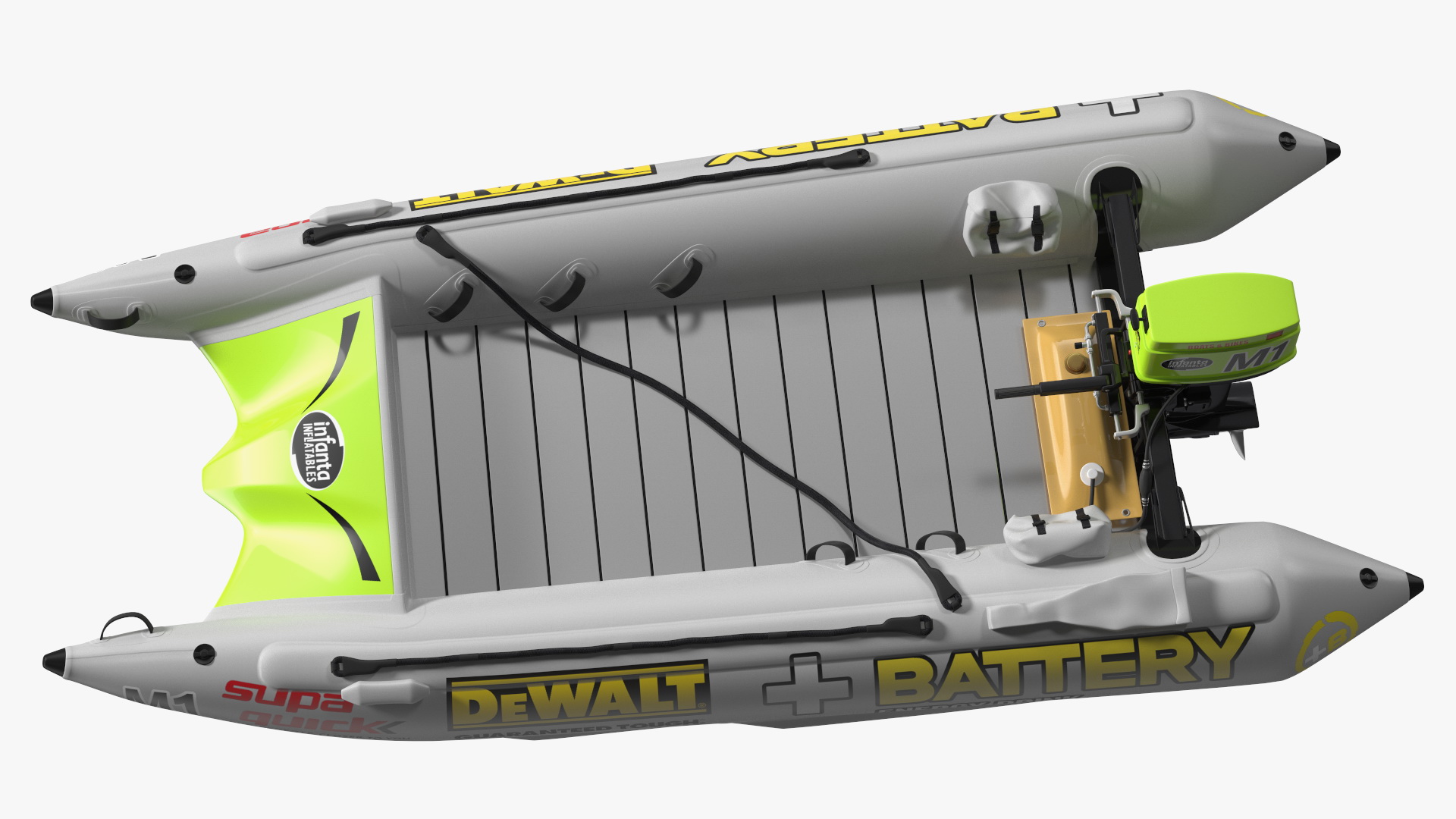 3D model Racing Boat Gemini Zapcat F1 with Engine Grey