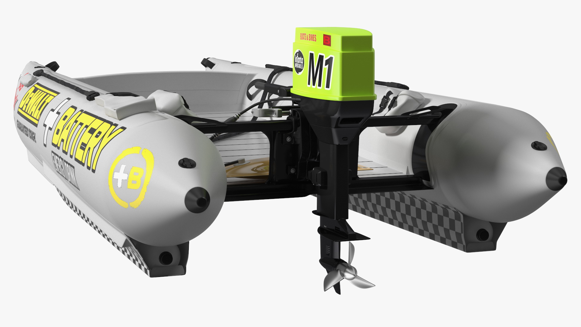 3D model Racing Boat Gemini Zapcat F1 with Engine Grey