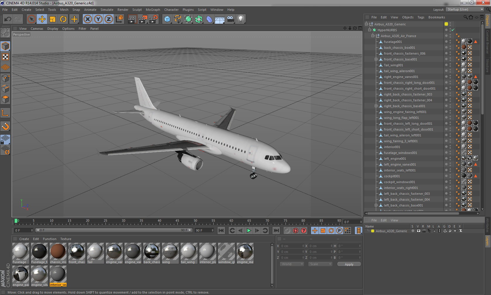 Airbus A320 Generic 3D model