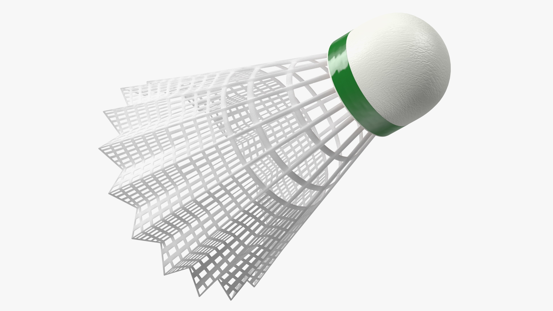 3D Classic Badminton Rackets with Plastic Shuttlecock Green