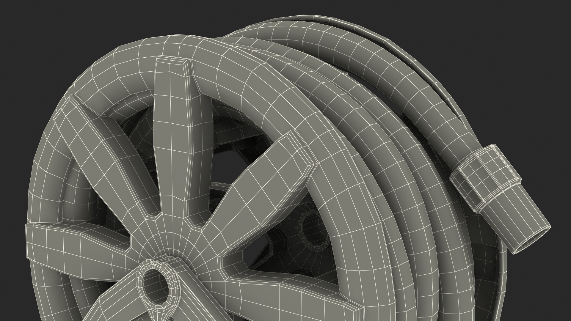 3D Floating Hose Reel model
