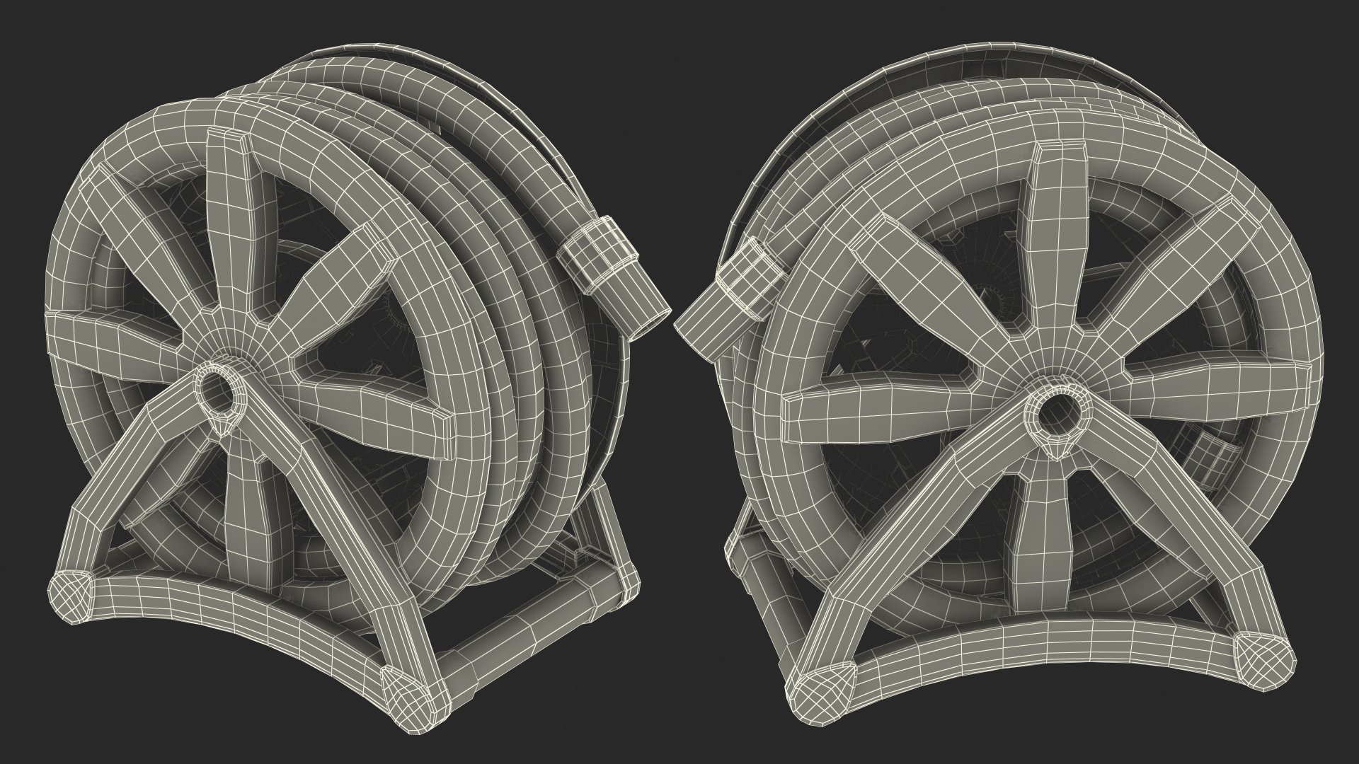 3D Floating Hose Reel model