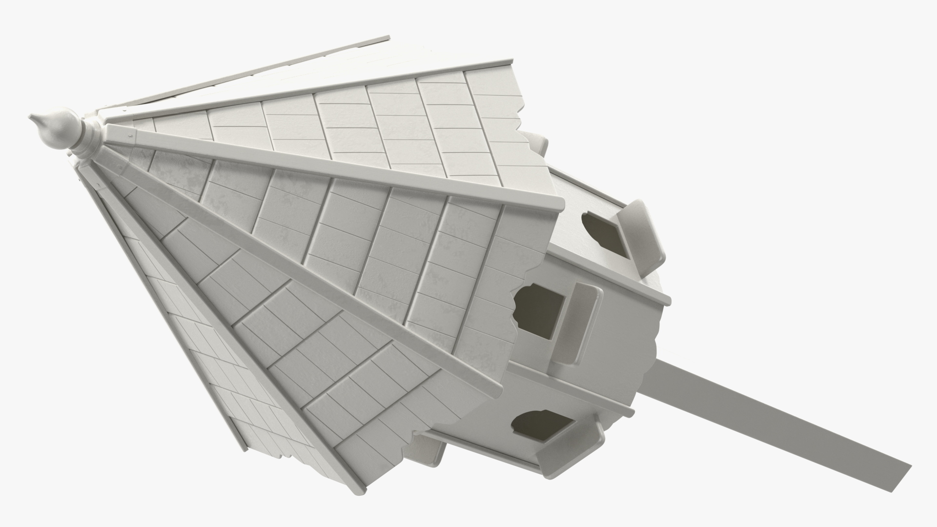 3D model Handmade Dovecote for Twelve Nests White