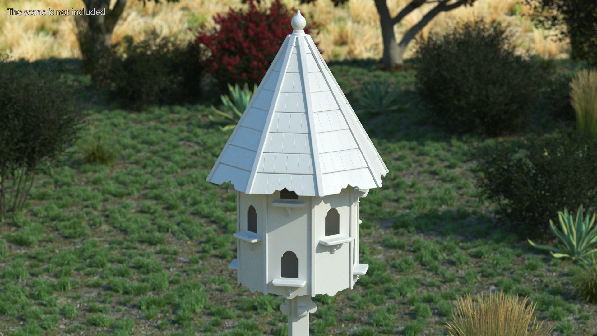 3D model Handmade Dovecote for Twelve Nests White