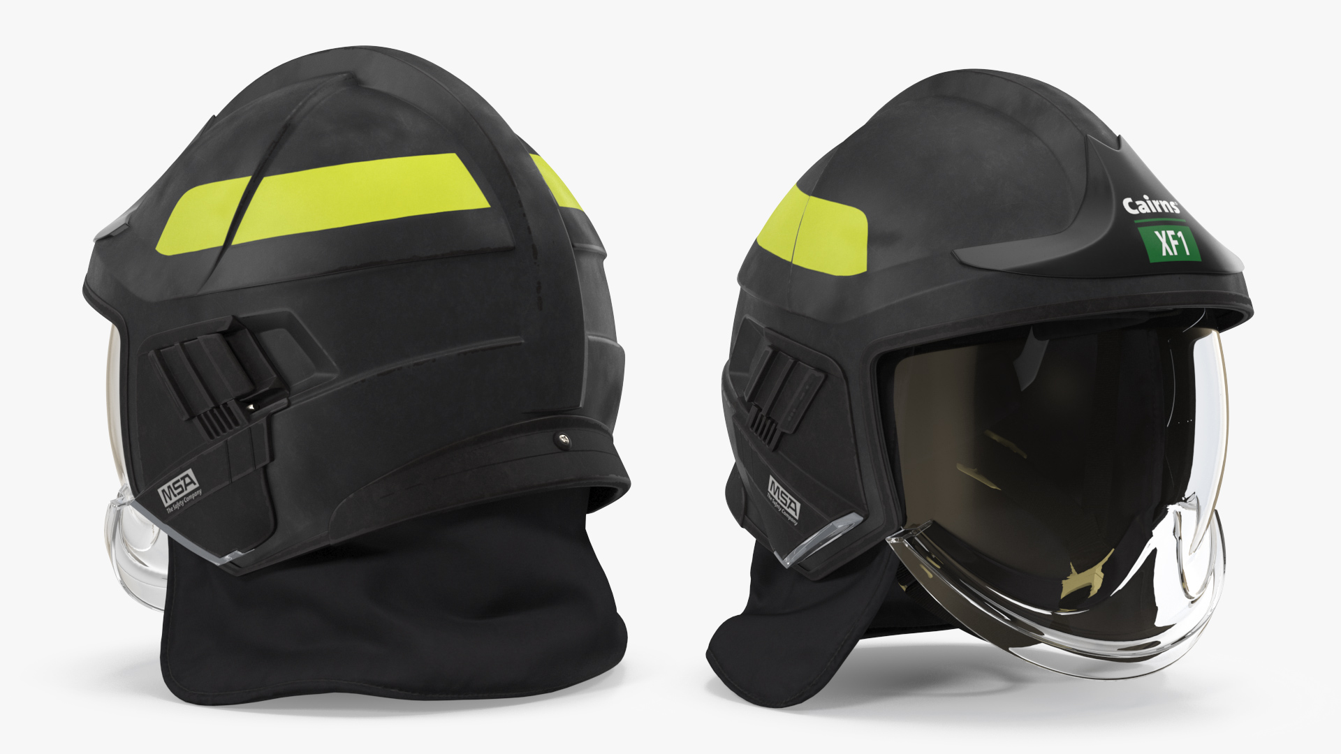 3D Cairns XF1 Fire Helmet Black model