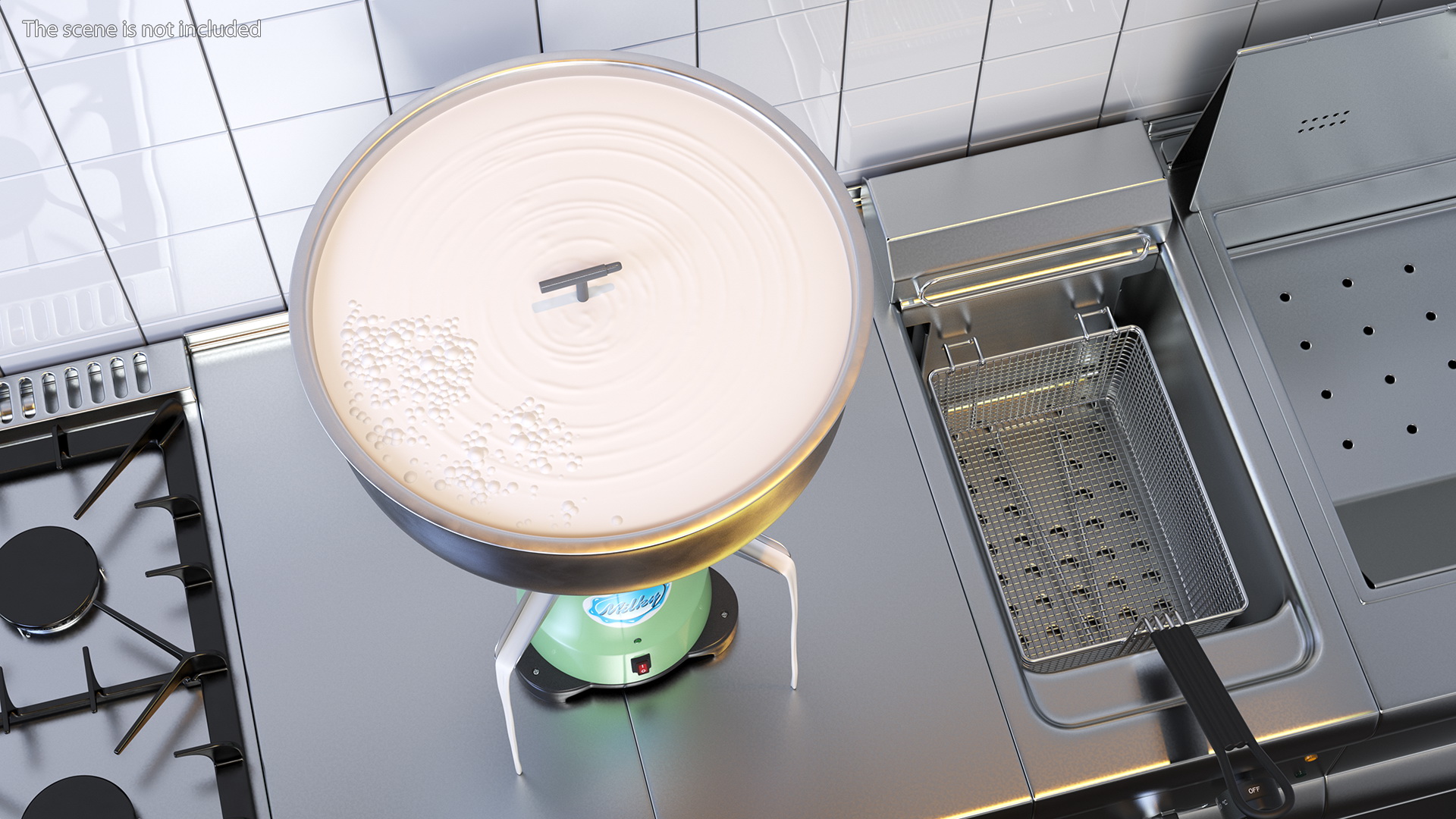 3D Milky Cream Separator With Milk