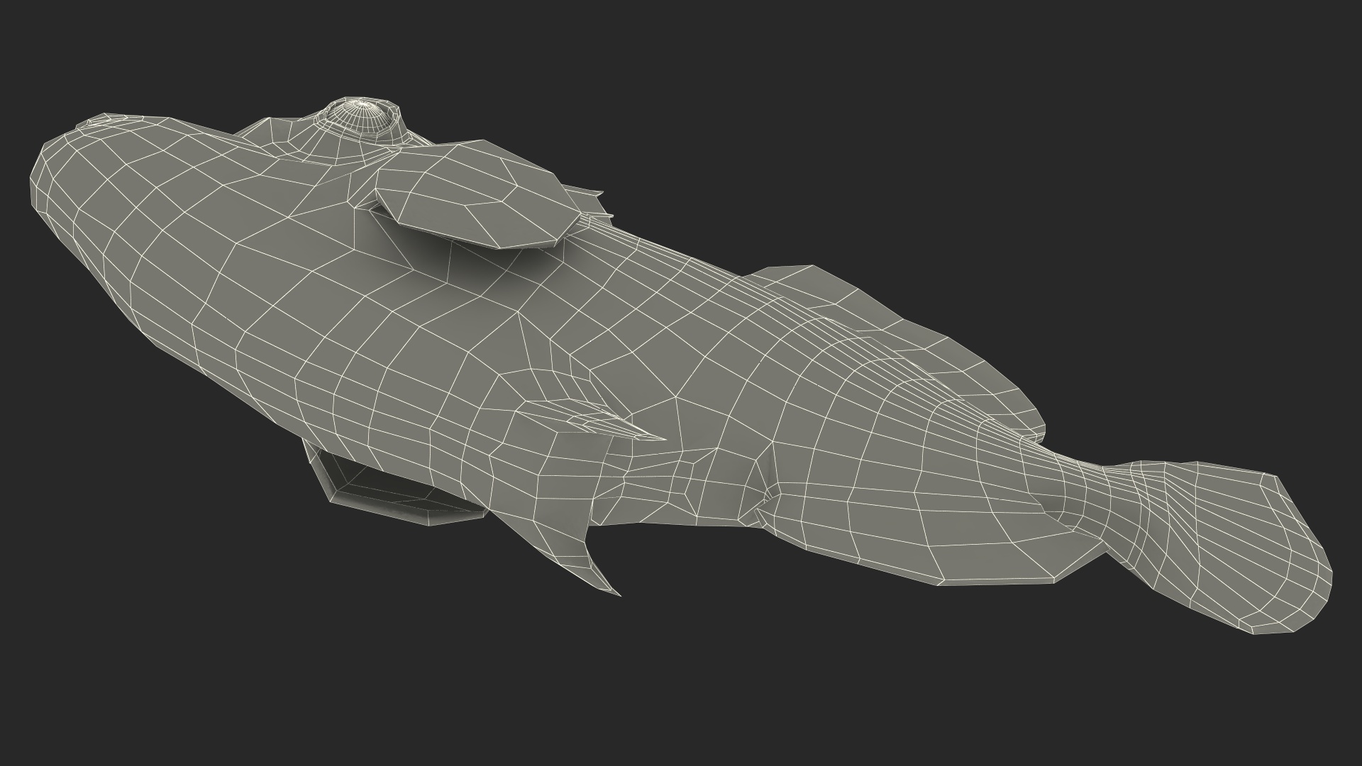 3D Realistic Clown Trigger Fish model