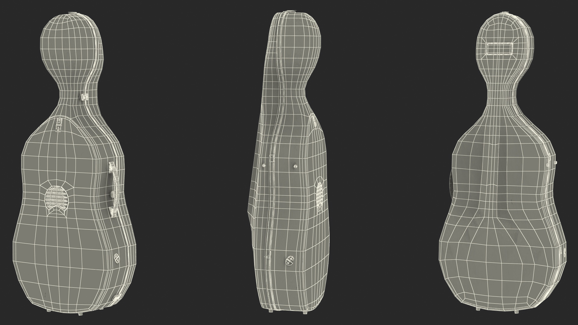 3D model Classic Cello Case Closed