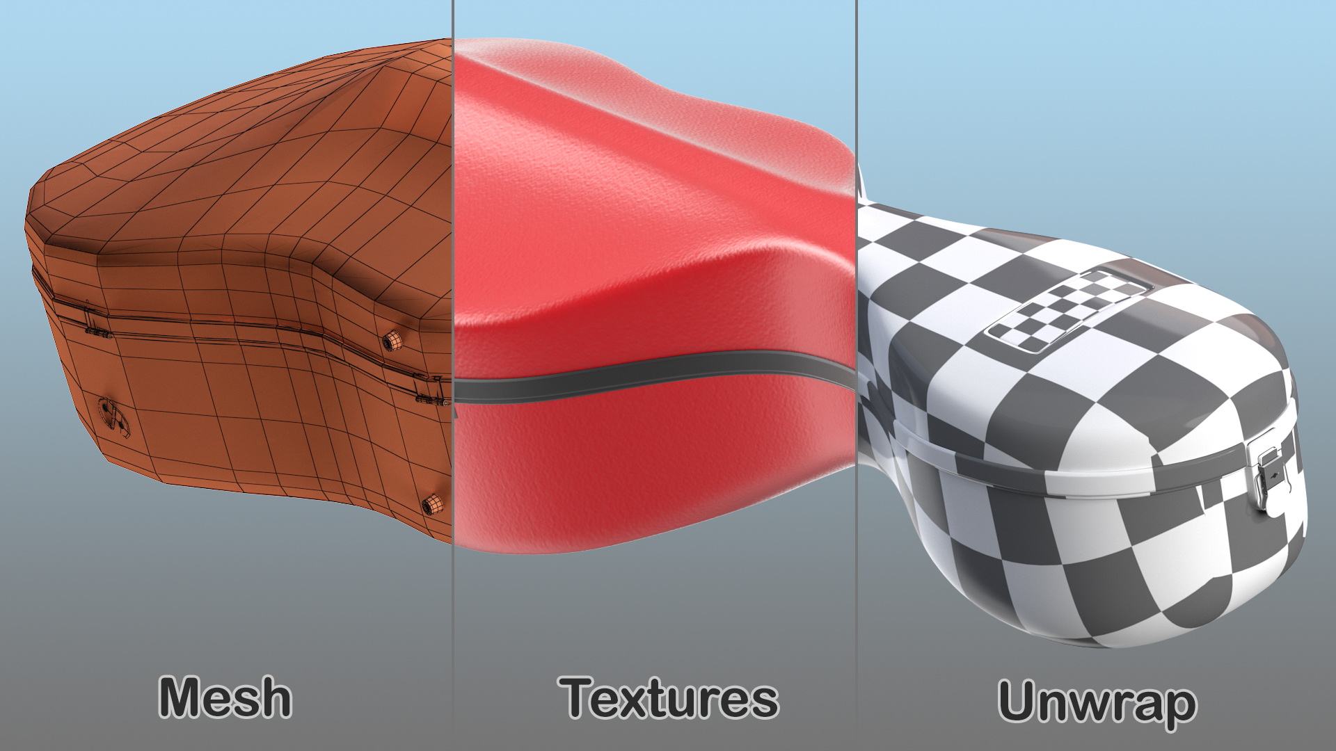 3D model Classic Cello Case Closed