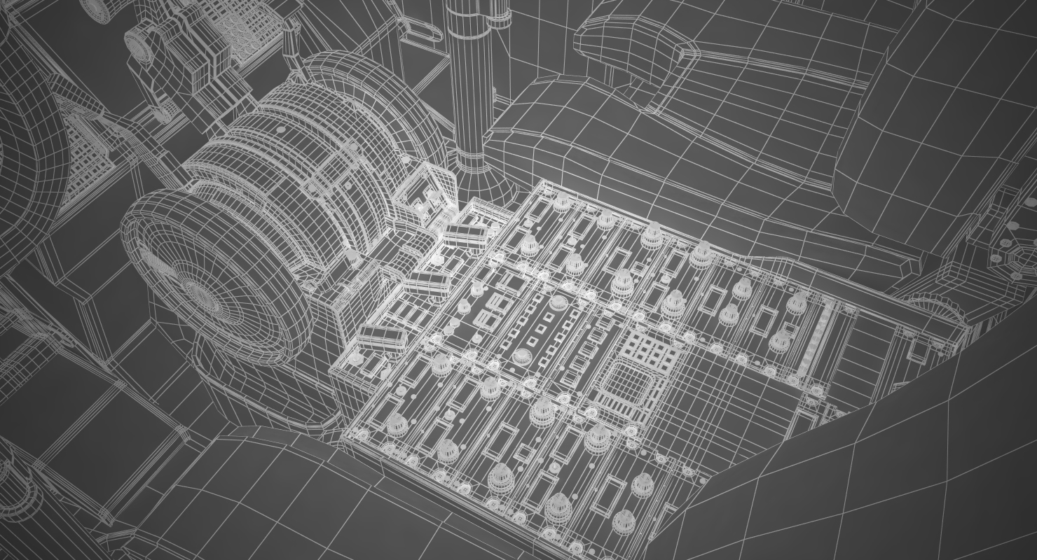 Boeing 737 700 with Interior United Airlines 3D model