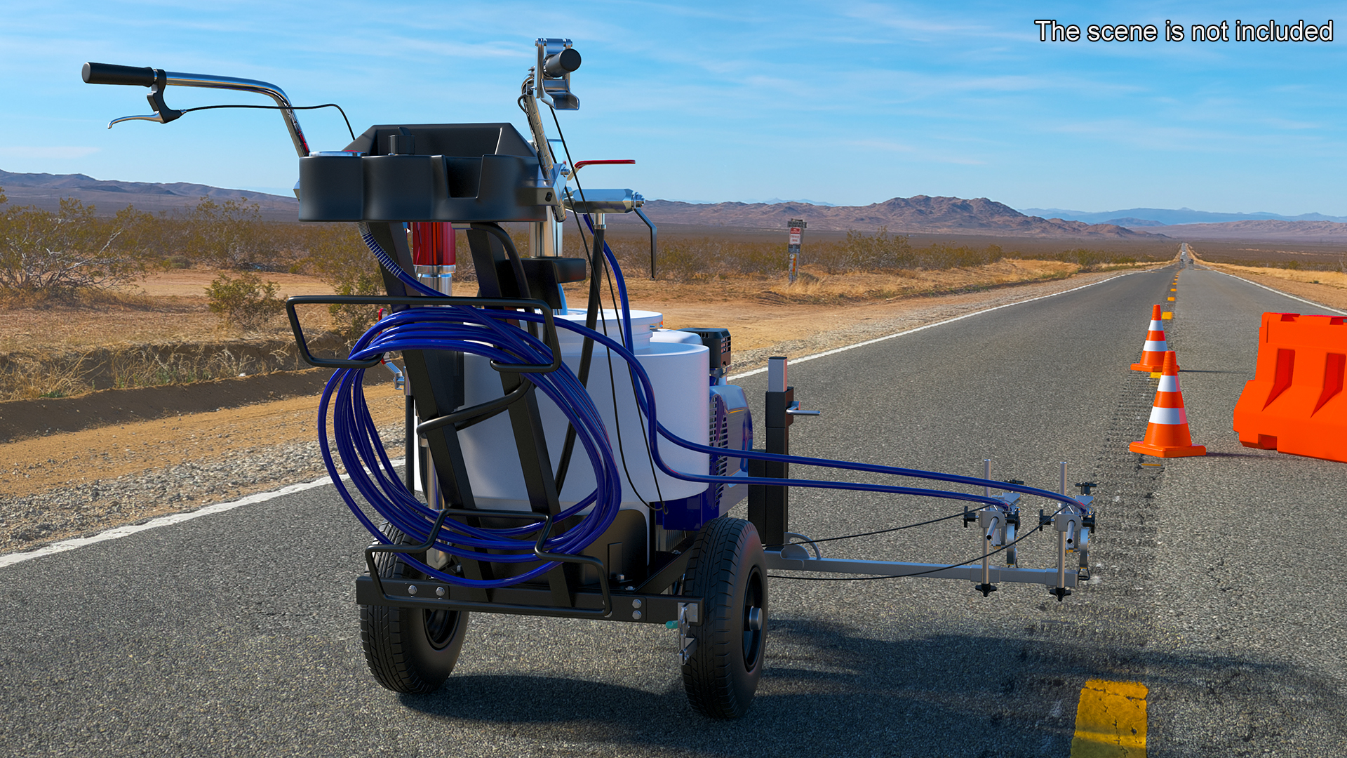 3D Road Marking Painting Machine Cold Spraying model